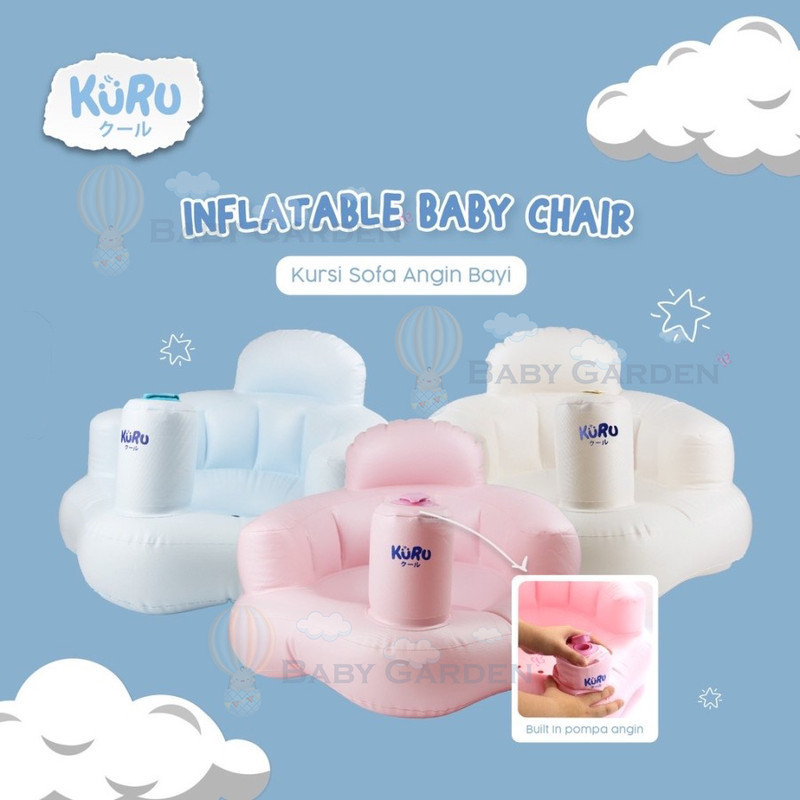 Kuru inflatable baby chair sofa pompa angin