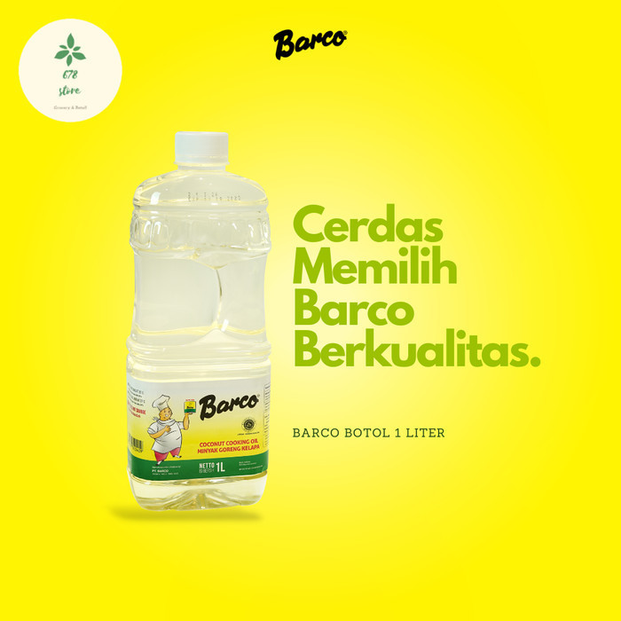 

Minyak goreng BARCO BOTOL 1 liter / minyak goreng kelapa / coconut oil