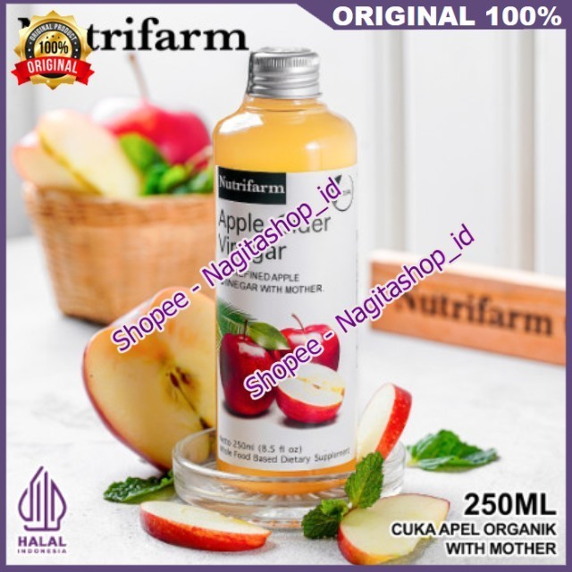 Cuka Apel Kesehatan 250 ML/Obat DIet Obat Untuk Wajah 100% ORIGINAL