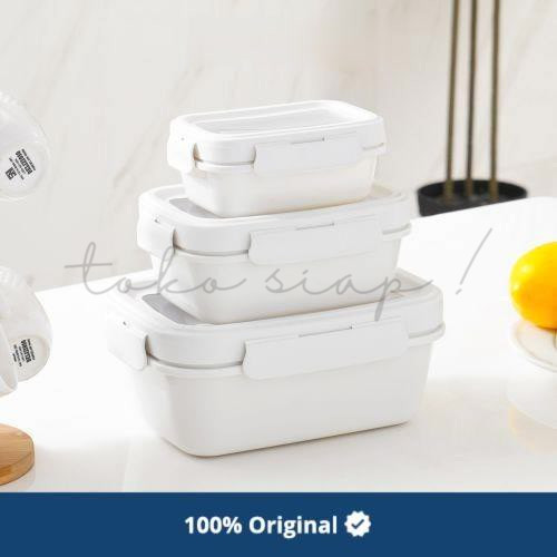 Tokosiap - Appetite Set 3 Pcs Aria Wadah Makanan Rectangle Food Container
