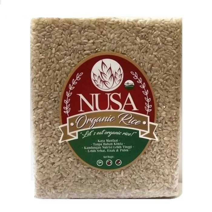 

Moerah~ Beras Coklat Organik Kualitas Eksport - Organic Brown Rice - Tanah Kita