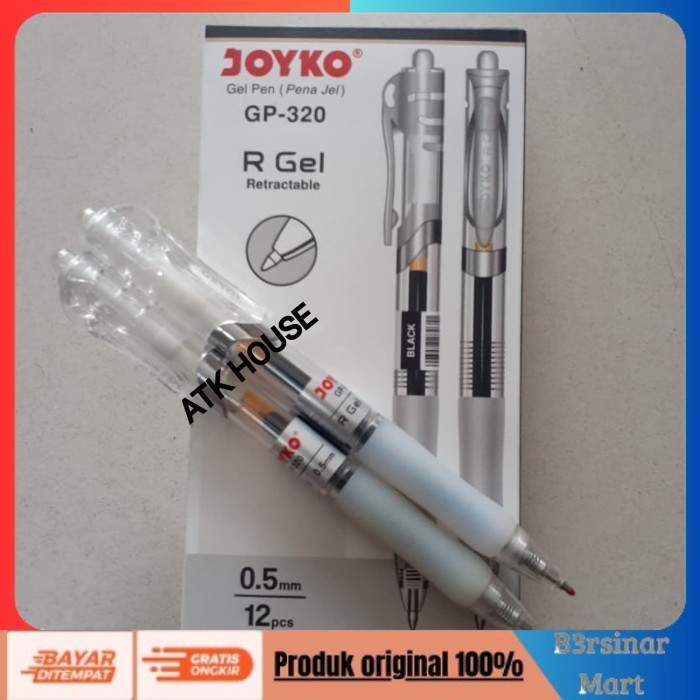 

[[KUALITAS TERBAIK]] Pen Gel JOYKO GP320 Cetek/Balpoin Bolpen Pena Pulpen Gel JOYKO GP320 COD
