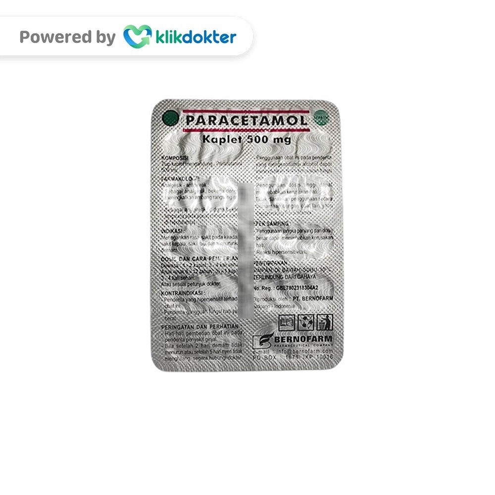 Paracetamol 500mg 10 Tablet Generik