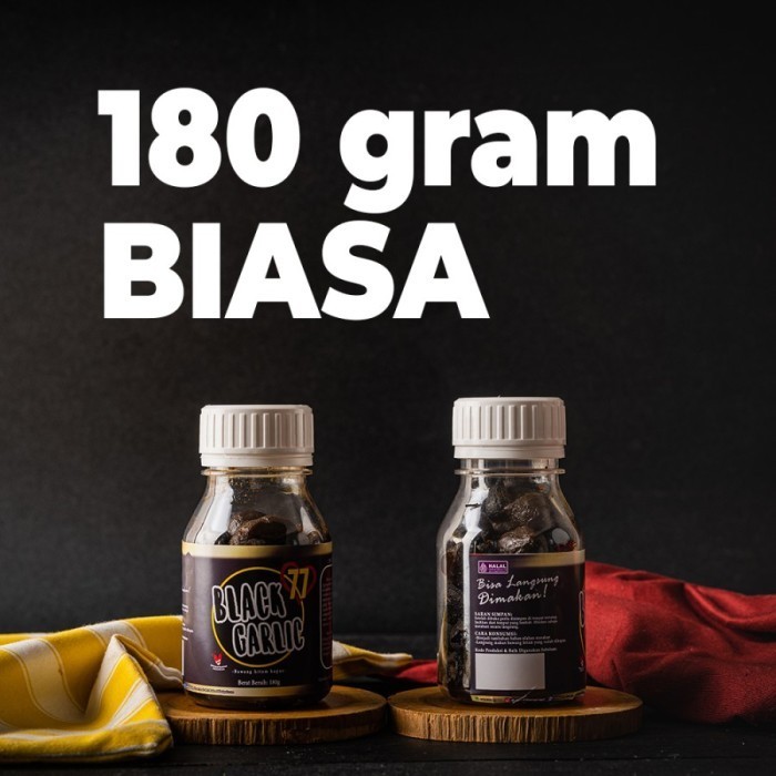 

Bawang Putih Hitam Tunggal - BLACK GARLIC Herbal - Kupas Biasa