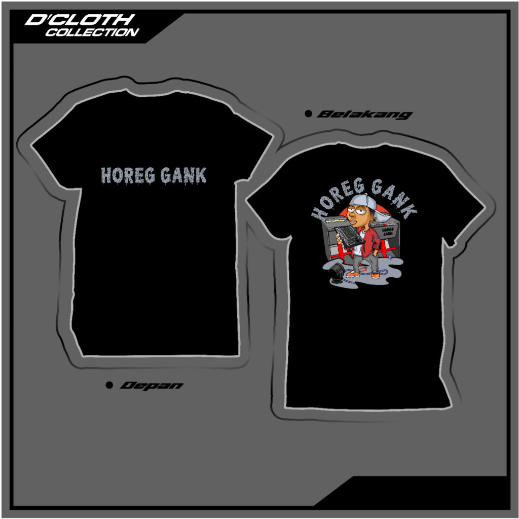 Kaos horeg gank katun pe 24s lengan pendek super premium,kaos sound system,kaos brewog audio,kaos bl