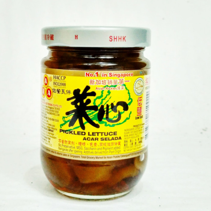 

AAA PICKLED LETTUCE 180 gr / caisim botol / acar sawi