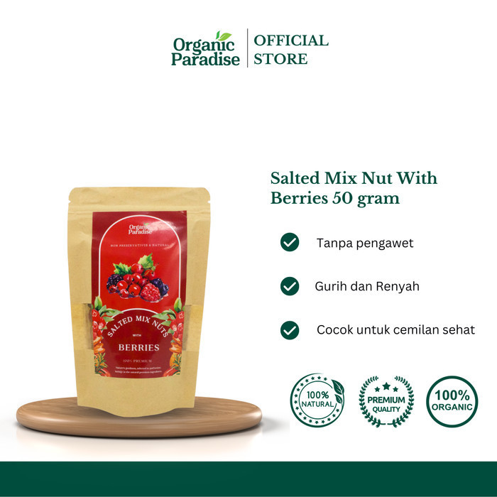 

Salted Mix Nut Berries 50 gram