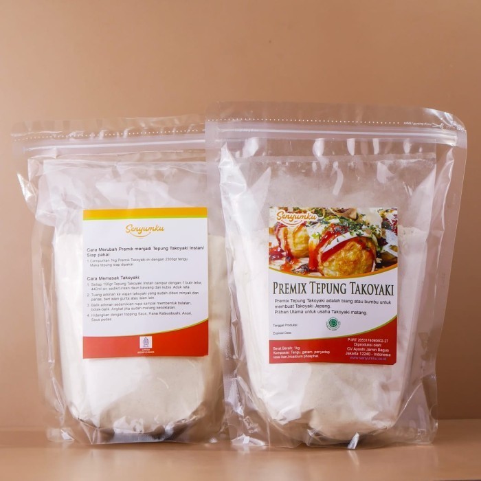 

[[Preium]] Tepung Takoyaki Berupa Premix Takoyaki 1 KG Utk Jualan Takoyaki Matang
