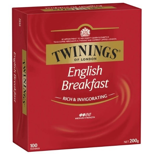 

Twinings English Breakfast Tea Bags 100pk 200g