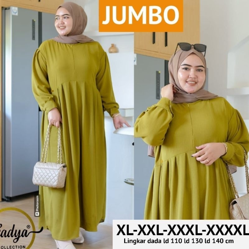 GAMIS JUMBO XXXL LD 130 XXXXL LD 140//BAJU WANITA MODEL BARU / MURAH PROMO