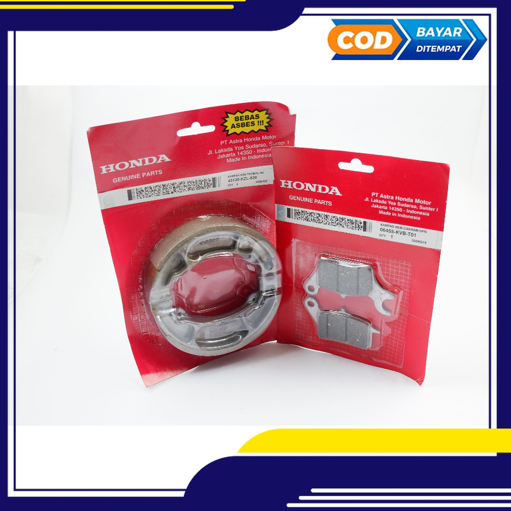 kampas rem sepeda motor honda beat - kampas rem belakang beat fi KVB - KZL
