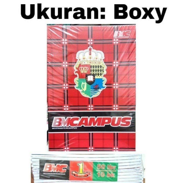 

BUKU TULIS BIG BOS BMC CAMPUS BOXY 36 / 50 LEMBAR 10 buku