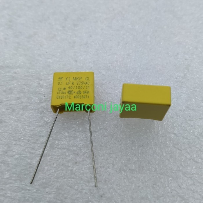 kapasitor MKP X2 104k 275VAC P=10 -MU14