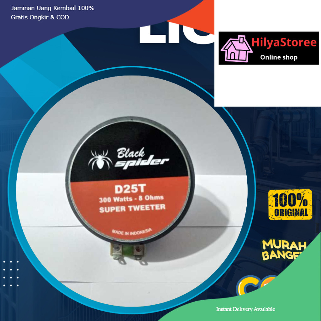 Driver Tweeter Horn Black Spider D25T 300Watt Driver Tweeter Lapangan