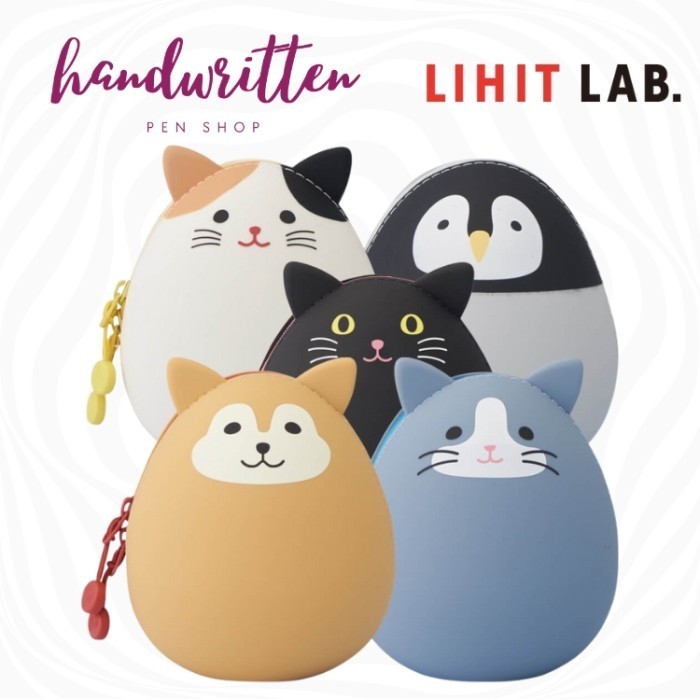 

✨NEW✨ -LIHIT LAB A-7782 Punilabo Silicone Multifunction Egg Case - Calico Cat