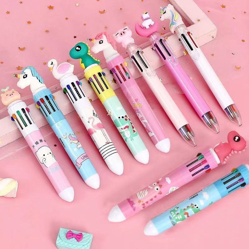 

Pulpen 10 warna motif karakter lucu pulpen anak anak Ready COD