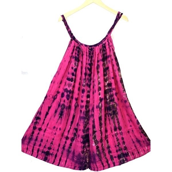 TERMURAH Daster Bali Lobek Pendek - Homedress Lekton Tali Kecil - Pink, Jumbo