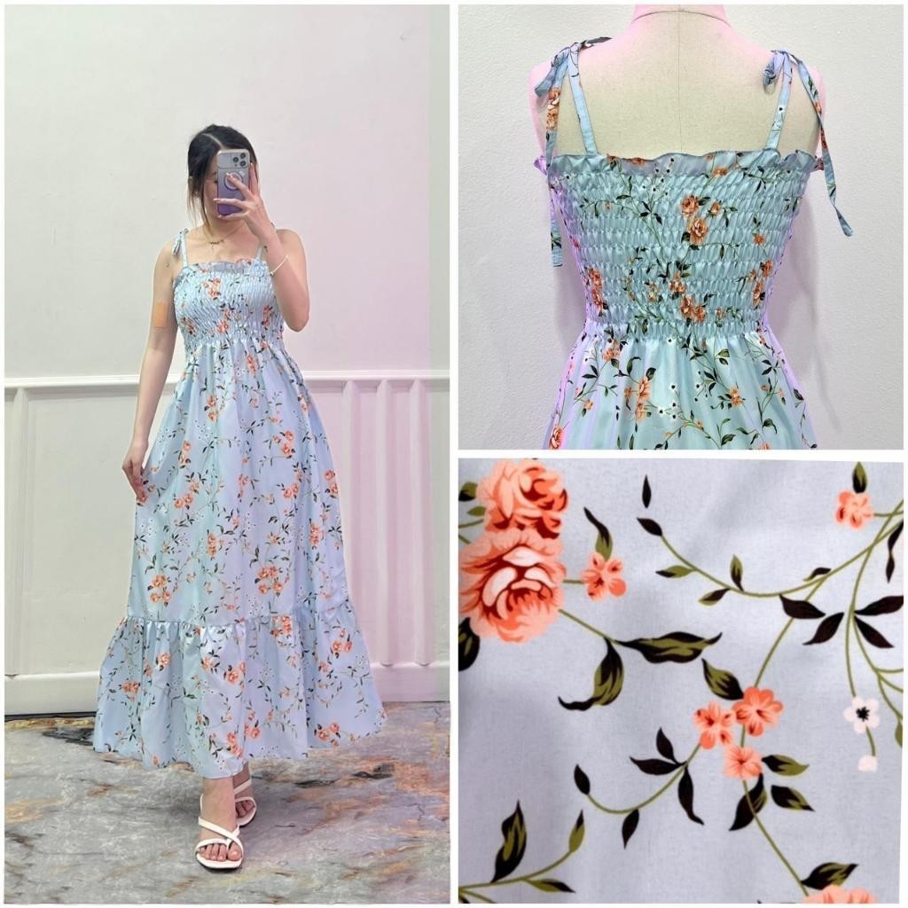 Weijia Fashion Long Dress Wanita Terbaru / CANDAKENSI DRESS TALI WANITA / DRESS TANKTOP PANJANG / Ba