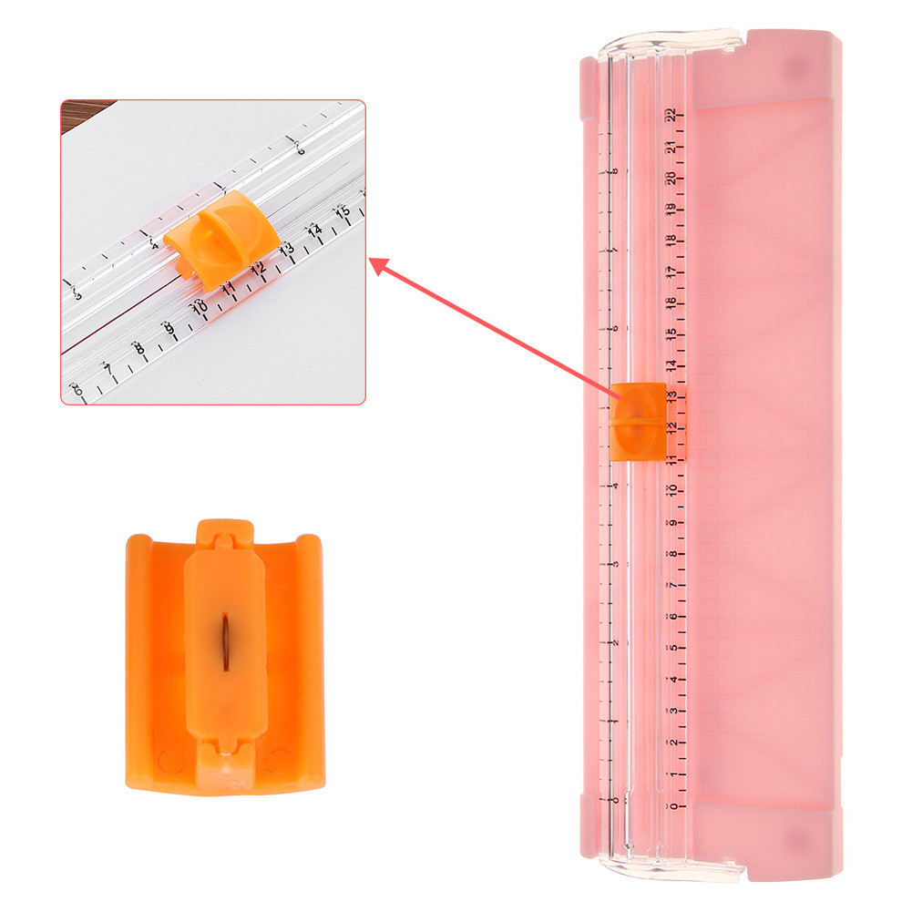 

Paper Blade Cutter Metal Blade Machine Paper Cutter Sliding Convenient with Automatic Security Safeguard for Coupon Craft Photos