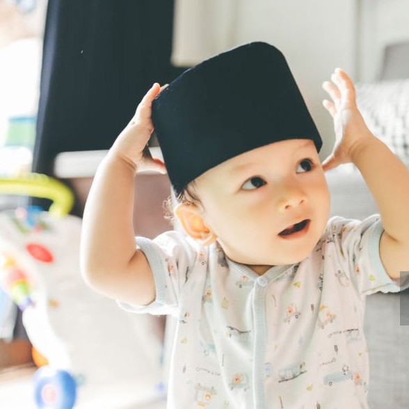 Peci Bayi Anak Laki Laki Kopyah Balita Songkok Warna Hitam umur 2 bulan -7 tahun