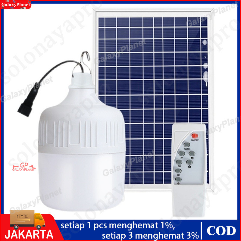 Lampu tenaga Surya Lampu Tenaga Matahari LED Tahan Lama 12 jam Lampu Portable Charge lampu bohlam da