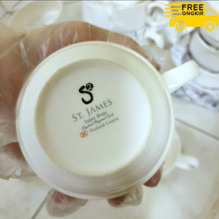 ✨LARIS✨ -Gelas Cangkir Keramik St James . Cangkir Teh Kopi Cafe