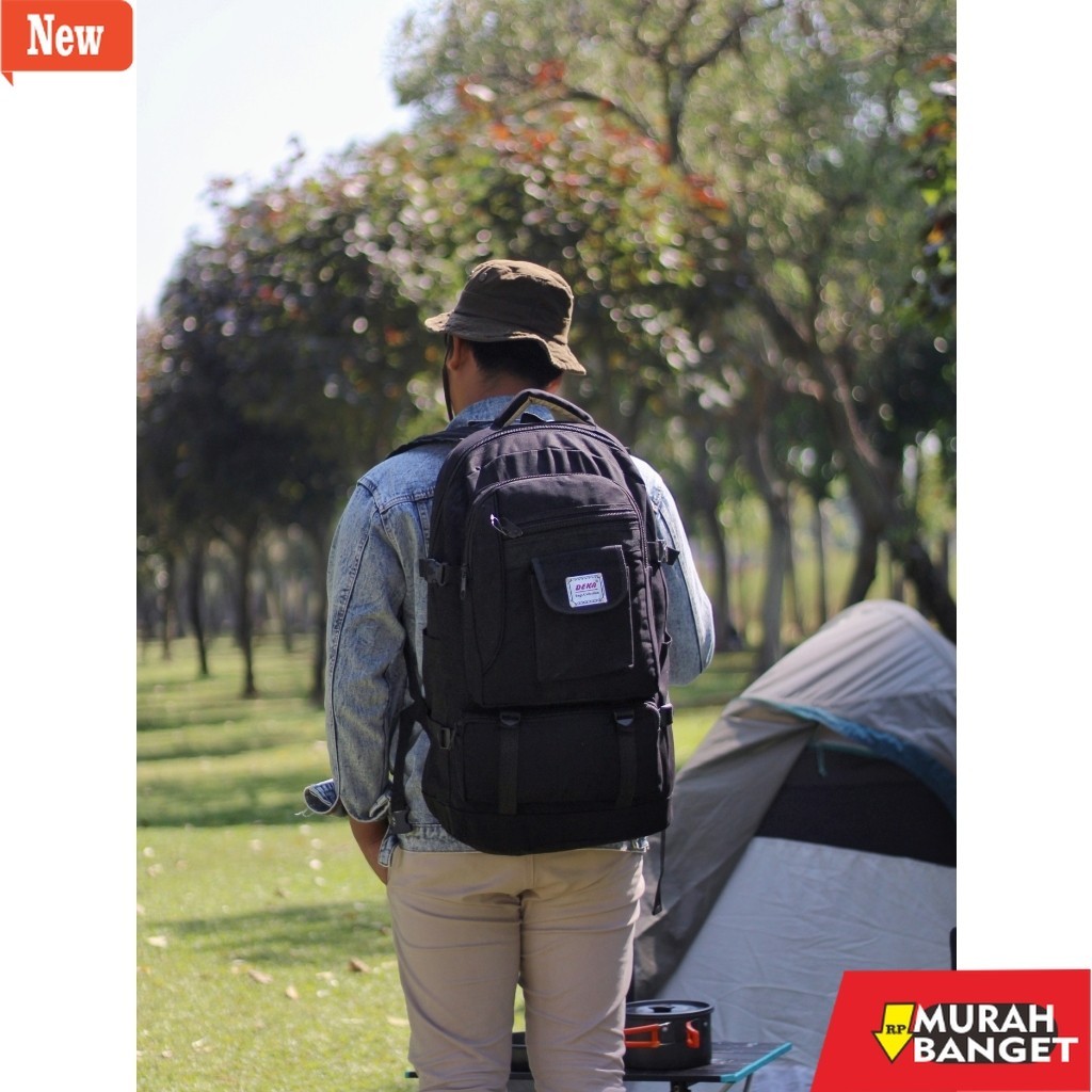 tas ransel wanita shopee Jual Tas Ransel Gunung Merk Deka Besar Kuat Awet Warna Hitam Hiking Backpac