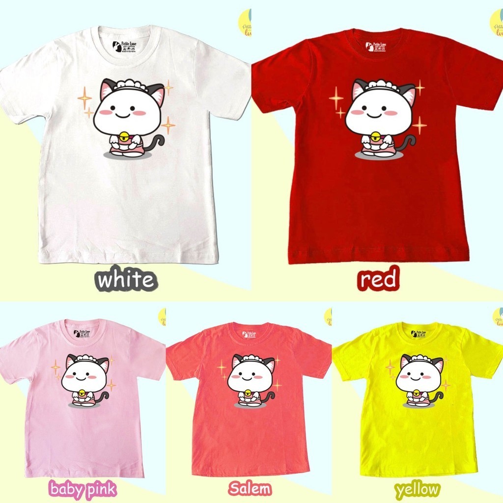 [MMW] KAOS ANAK PENTOL MAID COD INSTANT Export Import PREMIUM READY STOCK Polos Natal Sekolah Umur U