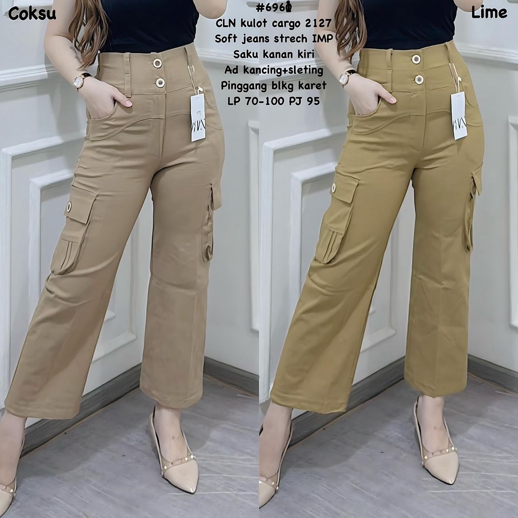 6961 CLN kulot cargo 2127 celana panjang kargo softjeans