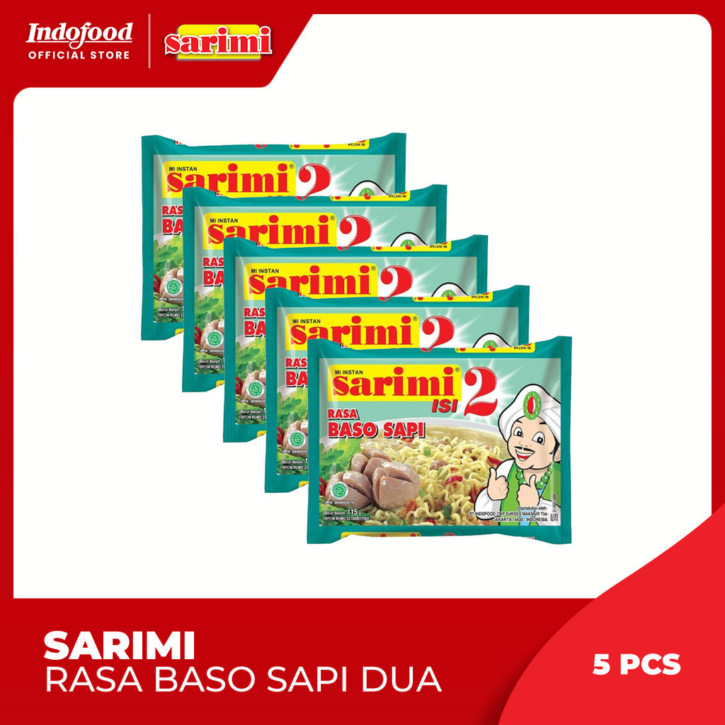 

5 Pcs - Sarimi Rasa Baso Sapi Dua