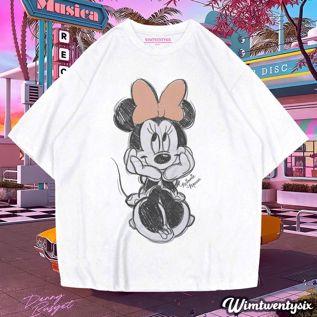 Wimtwentysix “minnie mouse disney edition” Oversized T-Shirt | Kaos oversize | Vintage tee