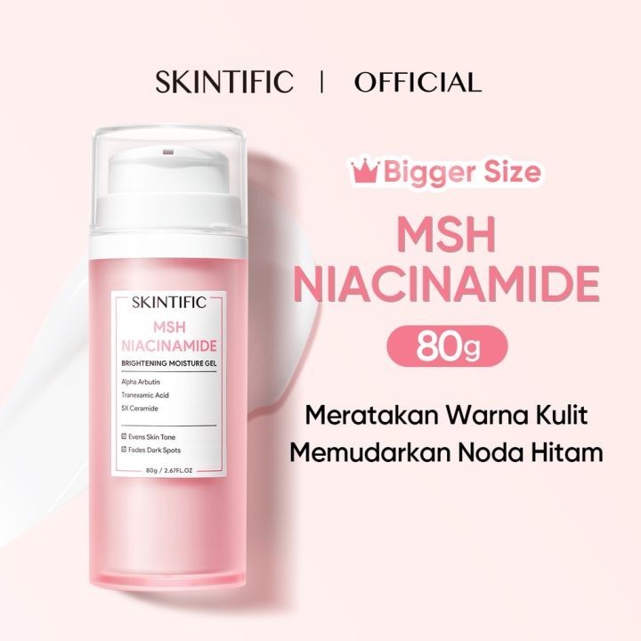 【BIG SIZE 80g】 SKINTIFIC MSH Niacinamide Brightening Moisture Gel 80g Niacinamide Moisturizer Skinti