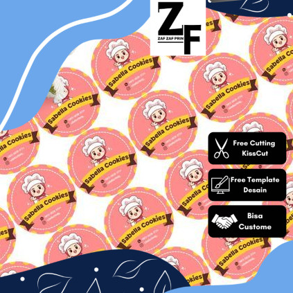 

ZAF Print & Cut Sticker Vinyl / Transparan A3+ Cetak Kiss Cut Stiker Label Tahan Air Bandung