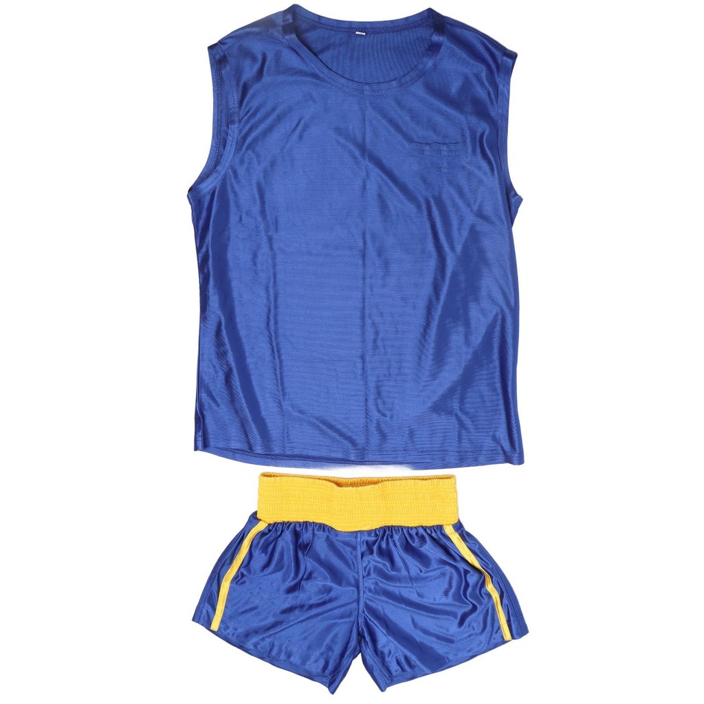 Kids Boxing Training Suit - Cotton Blend Sanda Outfit with Comfortable Elastic Waist for Active Play