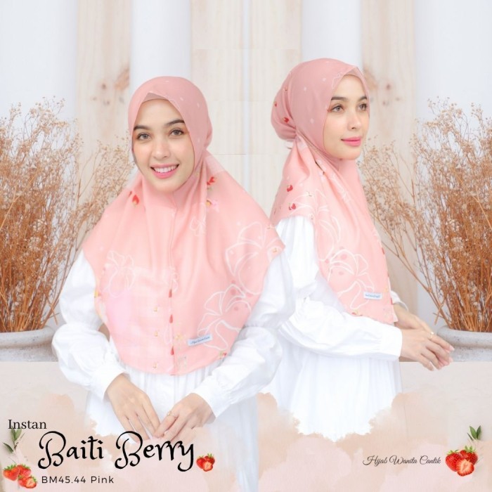Hijabwanitacantik - Instan Baiti Berry | Hijab Instan - Blue
