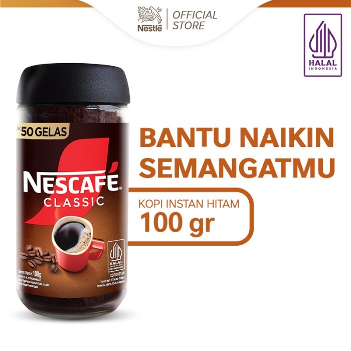 

NESCAFE Classic Botol Jar 100 Gr Kopi Murni Tanpa Gula