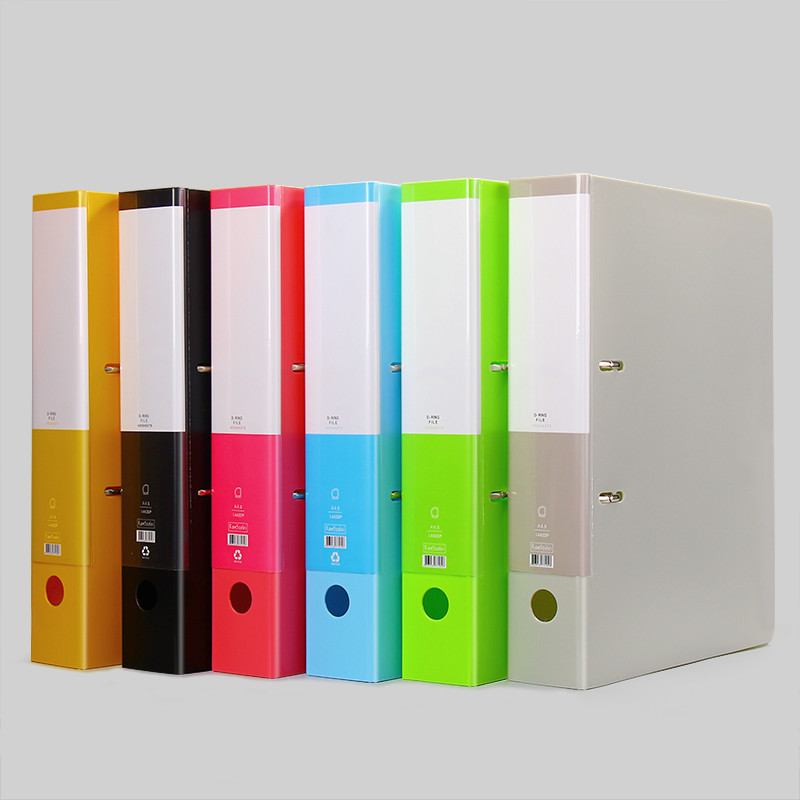 

Colorful File Cover Large Capacity 2 Ring Binder A4 File Folder For Document Organizer Office Supplies