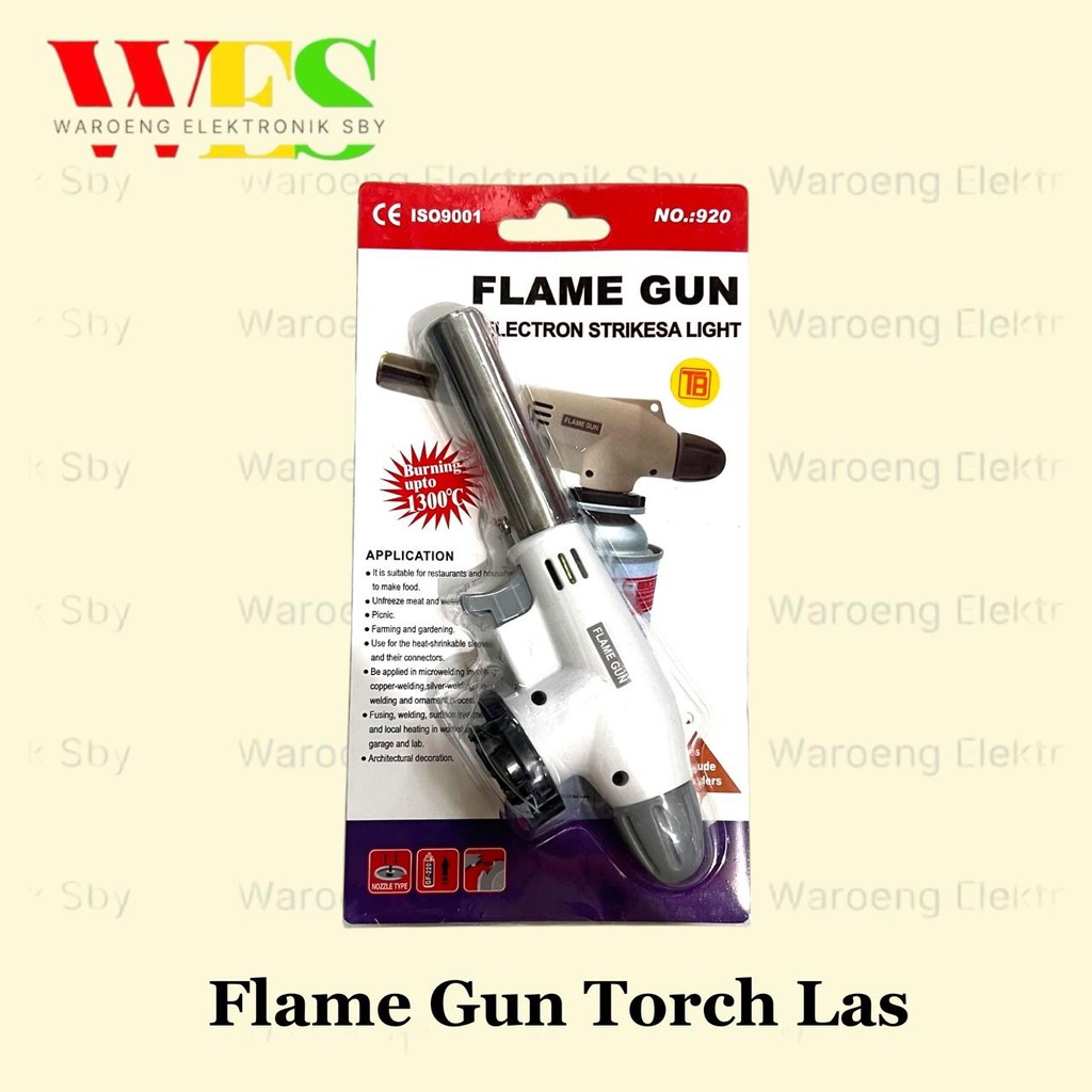 GAS TORCH /FLAME GUN + SWITCH / FLAME GUN GAS TORCH KEPALA LAS PEMANTIK 920