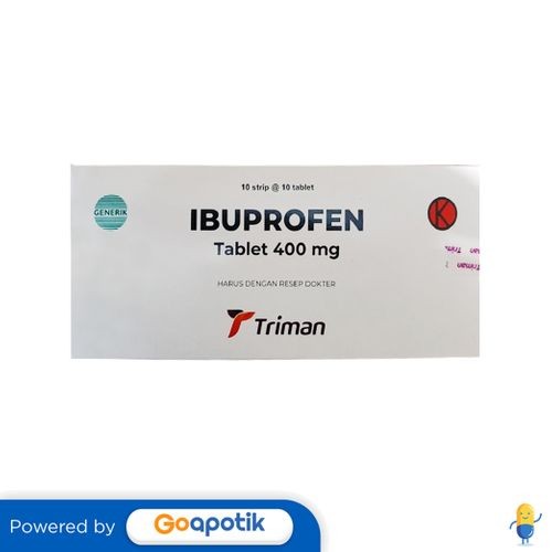 Ibuprofen Triman 400 Mg Box 100 Tablet