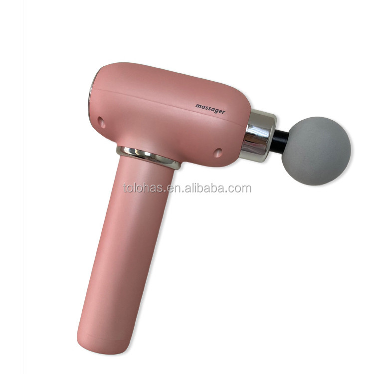 LHSModel3 Best Muscle Massage Gun 5 Head Attachments Deep Muscle Vibration Massage Gun Fascia Gun