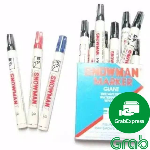 

[guinatk] / Spidol permanen snowman G12 SATUAN harga promo
