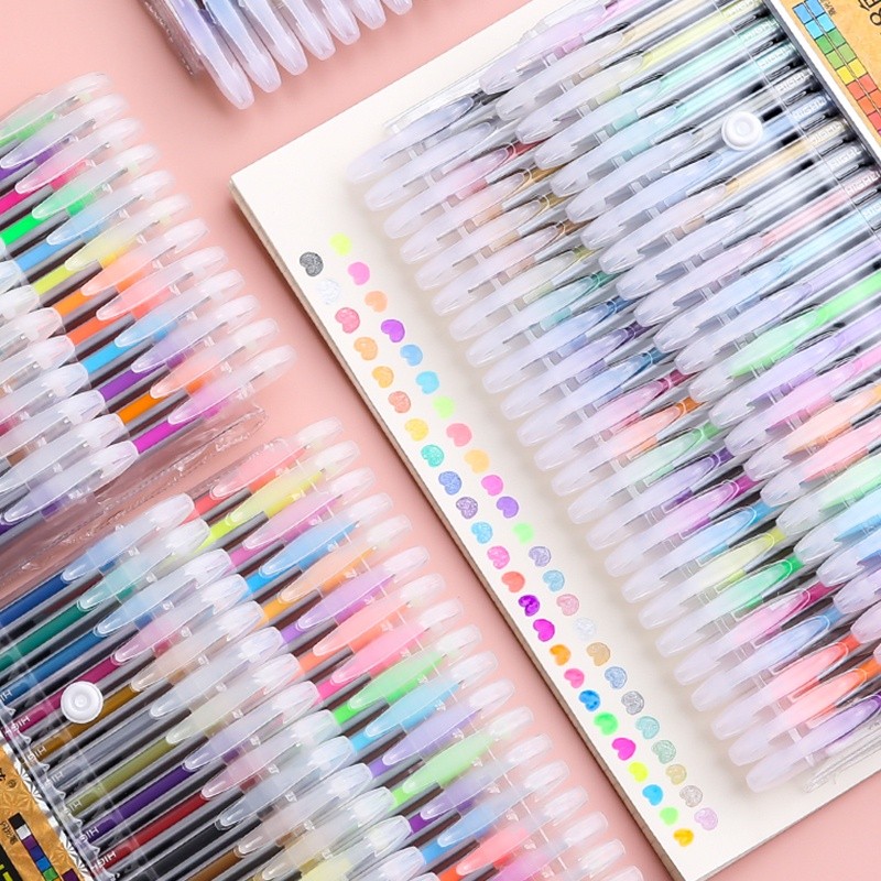 

48 Colors Creative Painting Flash Pen Highlighter Colored Gel Pen