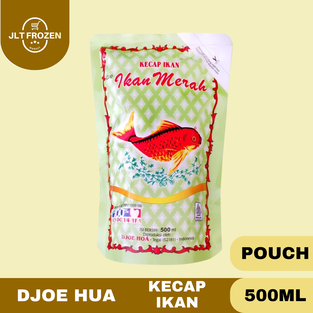 

Djoe Hoa Kecap Ikan / Kecap Sari Ikan / Cap Ikan Merah / Pouch / Kecap Ikan Jadul / 500ml