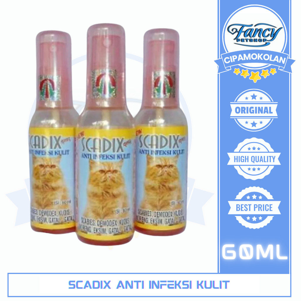 Scadix Obat Jamur Kucing Obat Scabies Kucing Scadix Spray