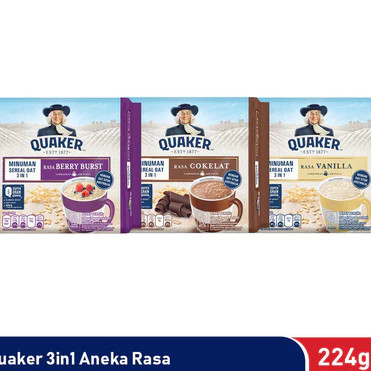 

Quaker 3in1 Minuman Sereal Oat 224 GR