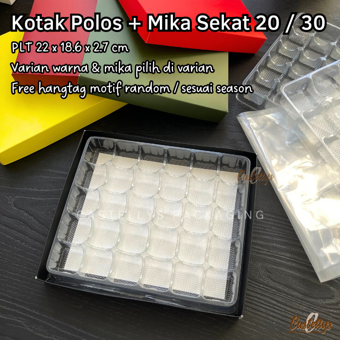 

KN88 Kotak Box Polos + Mika Sekat 20 (Bundle)