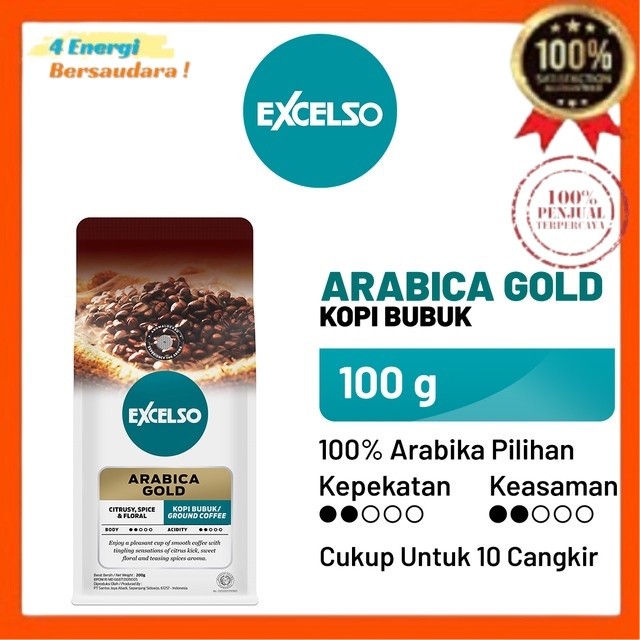 

Kopi EXCELSO Arabica Gold - Bubuk Kopi 100 gr 4 Energi Bersaudara