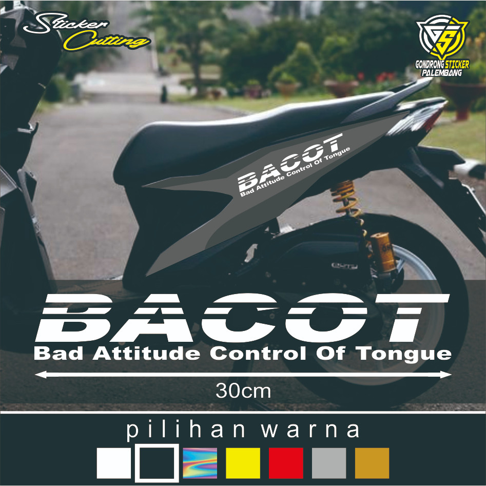 Sticker Cutting BACOT - Stiker Bacot Body Motor - Stiker Racing Race