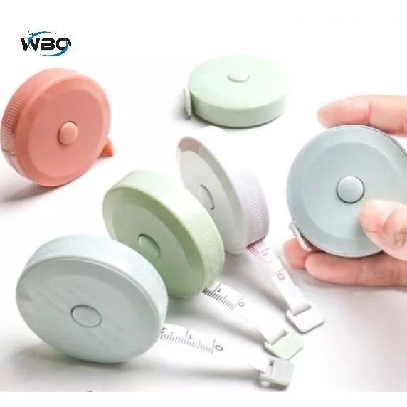 Meteran Gulung Mini Rol 150 cm Alat Ukur Jahit Pakaian Badan Praktis - Random