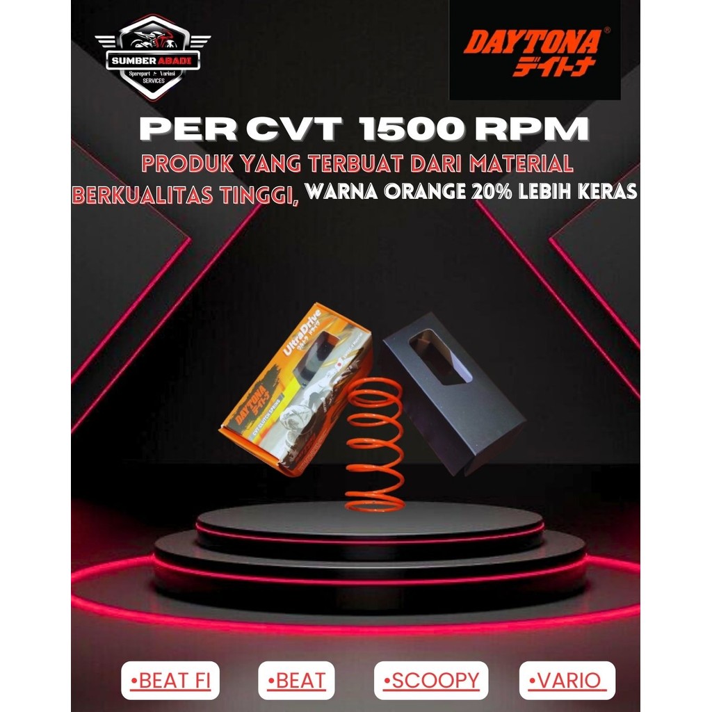Daytona Per CVT 1500 RPM Beat, Beat FI, Vario, Scoopy (Oren)